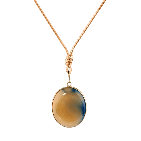 Pendentif en pierre d’agate Naturelle