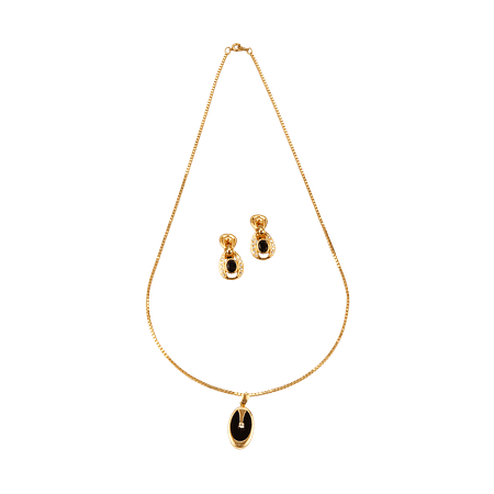 Ensemble Acier Inoxydable – Collier & Boucles d’Oreilles