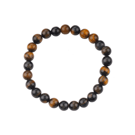 Bracelet Élastique en Œil de Tigre