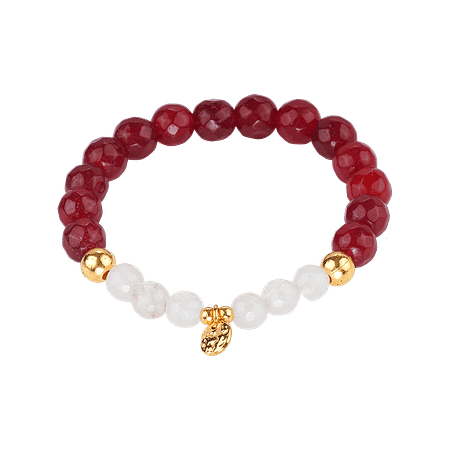 Bracelet en Agate & Quartz – Création Monbijoux