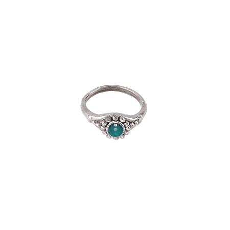 Bague argent sterling 925 & malachite
