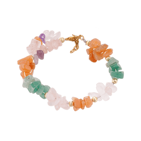 Bracelet en Éclats de Pierres Naturelles