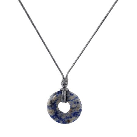 Pendentif en pierre de sodalite