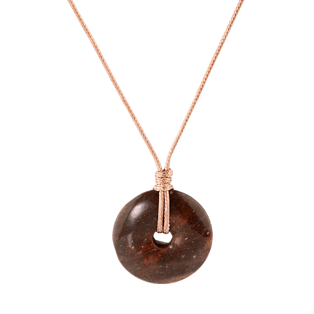Pendentif en Pierre de Jaspes Rouge