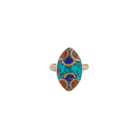 Bague Authentique de Style Tibétain