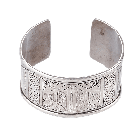 Bracelet Tribal en Argent - Héritage des Montagnes du  Maroc
