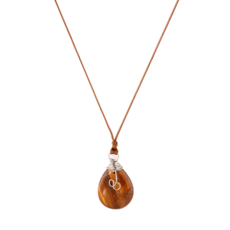 Pendentif en pierre d’Œil de tigre