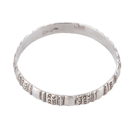 Bracelet Bangle Amazigh – L’Âme du Sud en Argent Pur