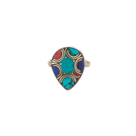 Bague Tibétaine Artisanale en Métal