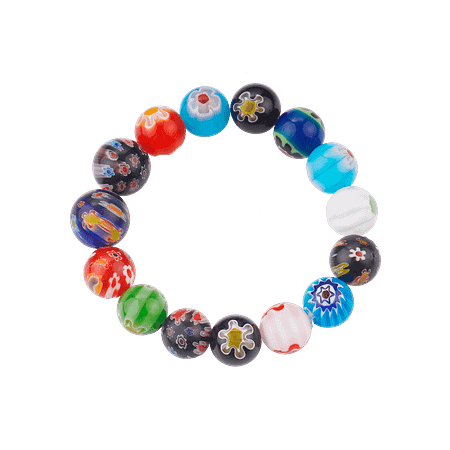 Bracelet Élastique en Verre de Murano