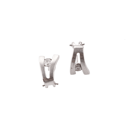 Boucles d’oreilles en métal argenté