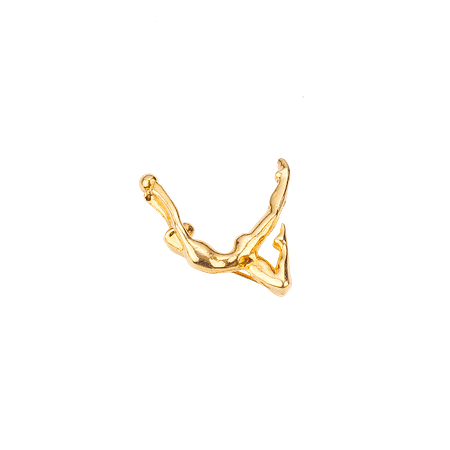 Broche en Acier Inoxydable Forme Homme