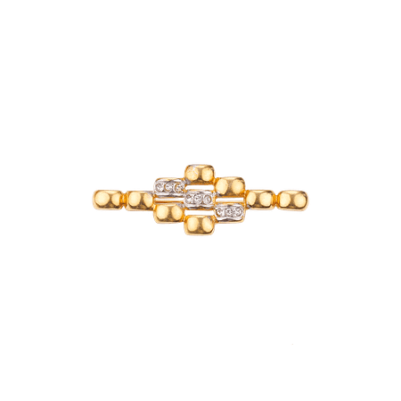 Broche Acier Inoxydable Élégance Géométrique