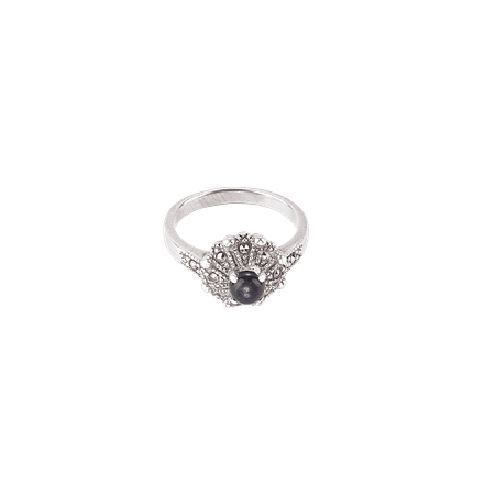 Bague argent sterling 925 & onyx noir