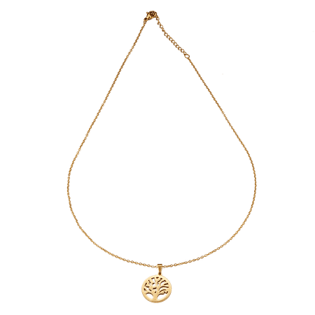Collier avec pendentif arbre de vie en acier inoxydable