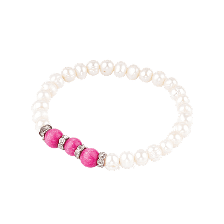 Bracelet en Perles de Culture & Agate