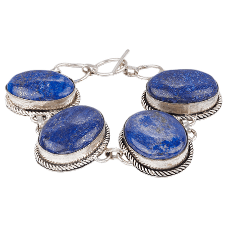 Bracelet Tibétain Fait Main en Lapis Lazuli Naturel