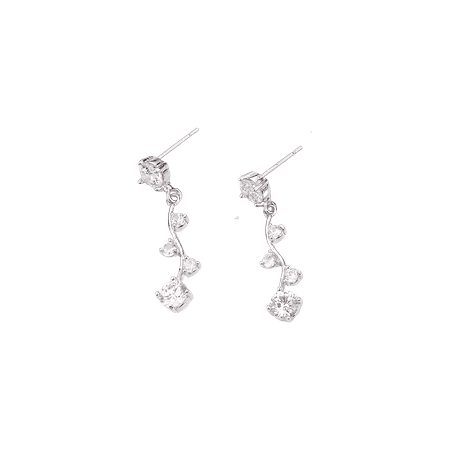 Boucles d'oreilles en métal argenté