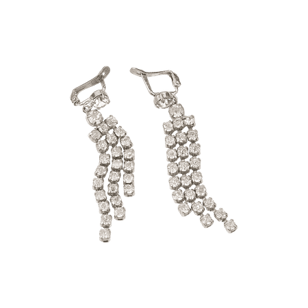 Boucles d'oreilles en métal argenté