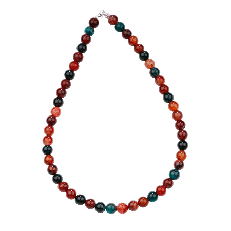 Collier en Agate Naturelle Multicolore