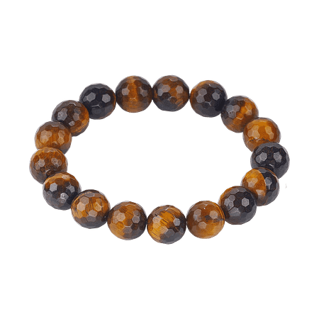 Bracelet Élastique en Œil de Tigre