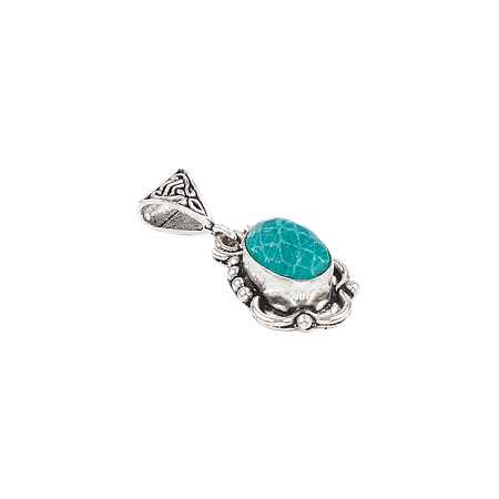 Pendentif Tibétain & Pierre de malachite