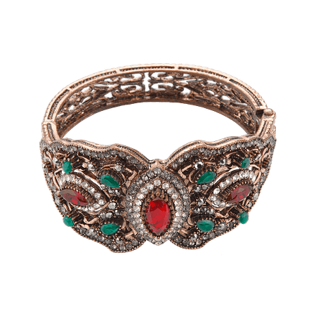 Bracelet Vintage en Acier Inoxydable & Pierres