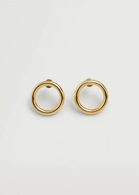Embossed hoop earrings
