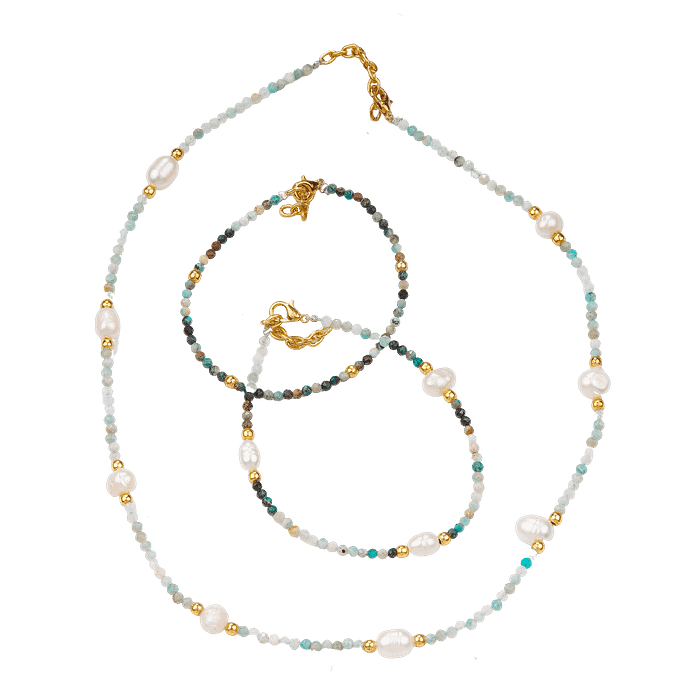 Ensemble Aigue-Marine & Perles de Culture – Création Monbijoux