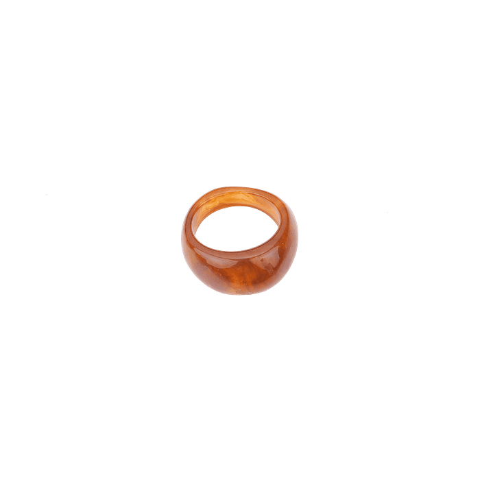Bague en Résine Style Ambre