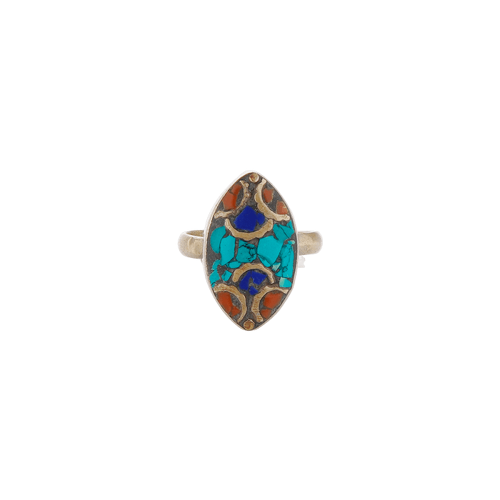 Bague Authentique de Style Tibétain