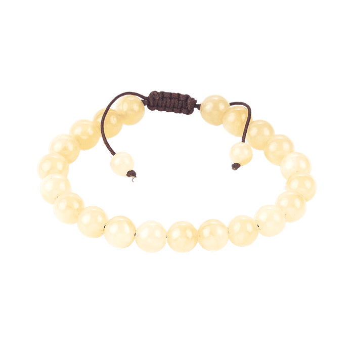 Bracelet Orange Éclat en Calcite Naturelle