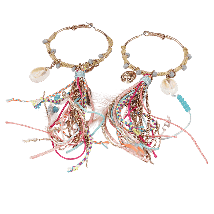 Boucles d’Oreilles Créoles Fantaisie
