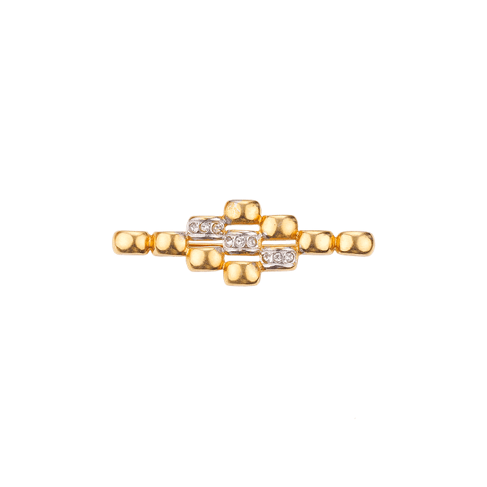 Broche Acier Inoxydable Élégance Géométrique