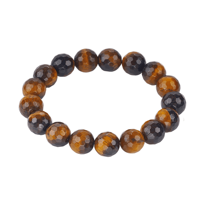 Bracelet Élastique en Œil de Tigre