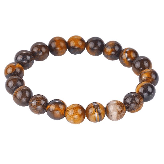 Bracelet Élastique en Œil de Tigre