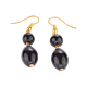 Boucles d’Oreilles en Perles d’Onyx Noir