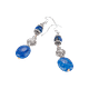Boucles d’oreilles en lapis-lazuli – Crochet en acier inoxydable argenté