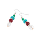 Boucles d’oreilles en Multi-Pierres – Crochet en acier inoxydable argenté