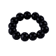 Bracelet Élastique en Pierre d’Onyx Noir
