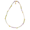Collier en Chips d’Améthyste, Péridot et Perles de Culture