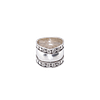 Bague Vintage Argent Sterling 925 Deux Bandes Entrelacées