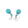 Boucles d’Oreilles Turquoise – Crochets en Acier Inoxydable