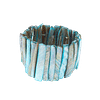 Bracelet vintage en nacre bleu