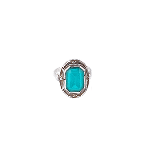 Bague Argent Sterling 925 & Aventurine Emeraude