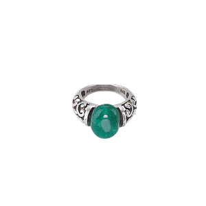 Bague Argent Sterling 925 & Aventurine Emeraude