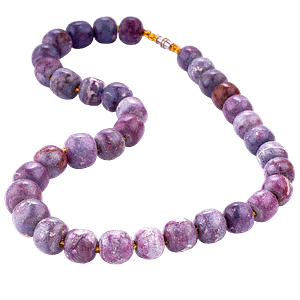 Collier en Lépidolite Brute Non Polie